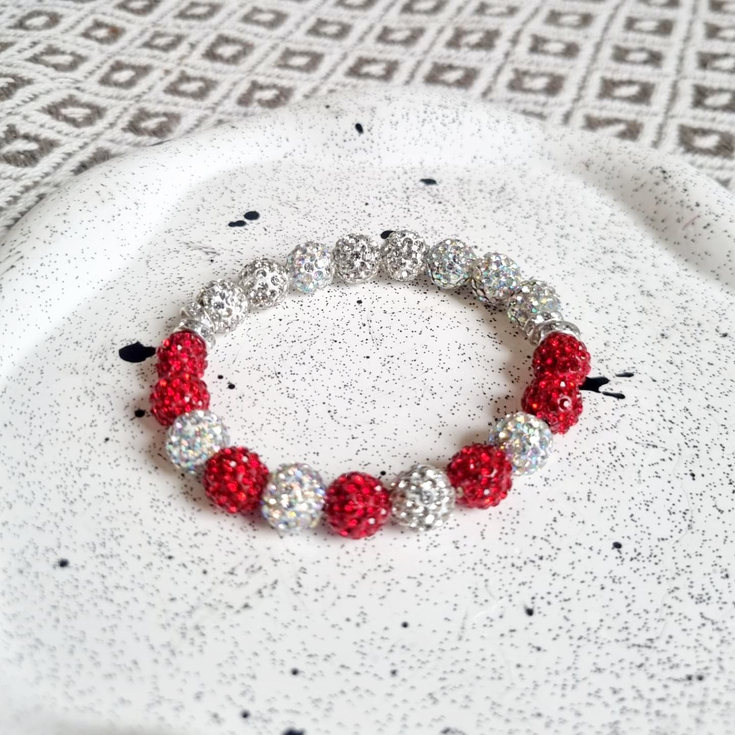 Radiance Shamballa Bracelet (Red)
