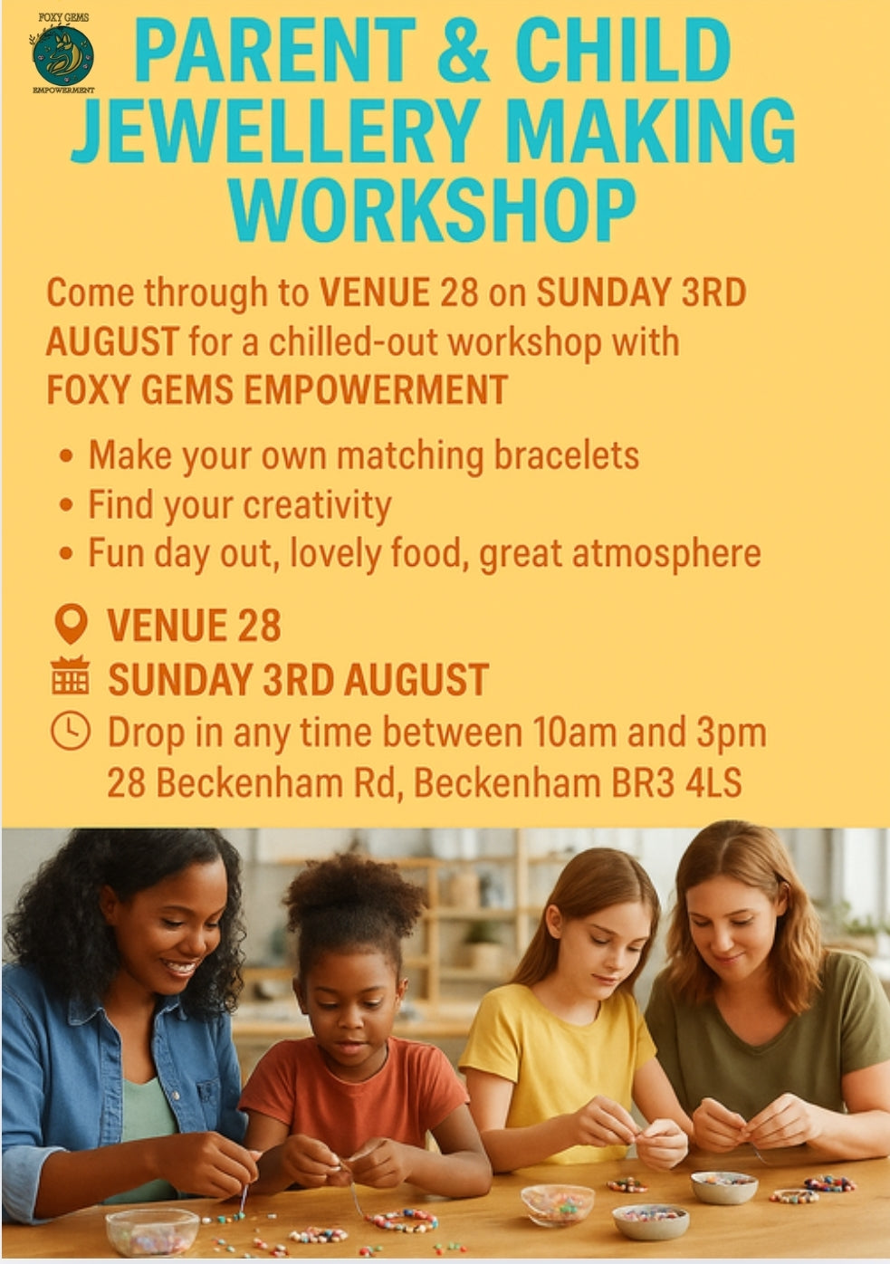Parent & Child Jewellery-Making Workshop BECKENHAM